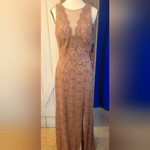 Elegant Lace Sleeveless Gown